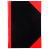 Notebook Hardcover Ruled A4 200 Page RedBlack Ruled pages 100 Leaf Gloss Cover NonIndexed  Buy in Multiples of 6 