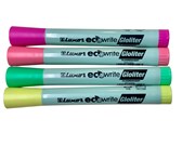 Luxor EcoWrite Gloliter Highlighters Assorted Pack 4 Fluorescent Chisel Tip