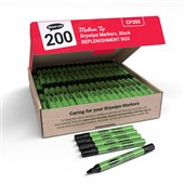 Show Me Medium Tip Black Student Whiteboard Markers Pack of 200 Marker
