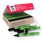 Show Me Medium Tip Black Student Whiteboard Markers Pack of 35 Marker