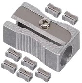 Bibbulmun Pencil Sharpener Single Hole Metal  Pack of 24