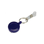 Bibbulmun ID Holder Retractable Badge Reel with Split Ring  Card Strap  Pack of 25 Blue